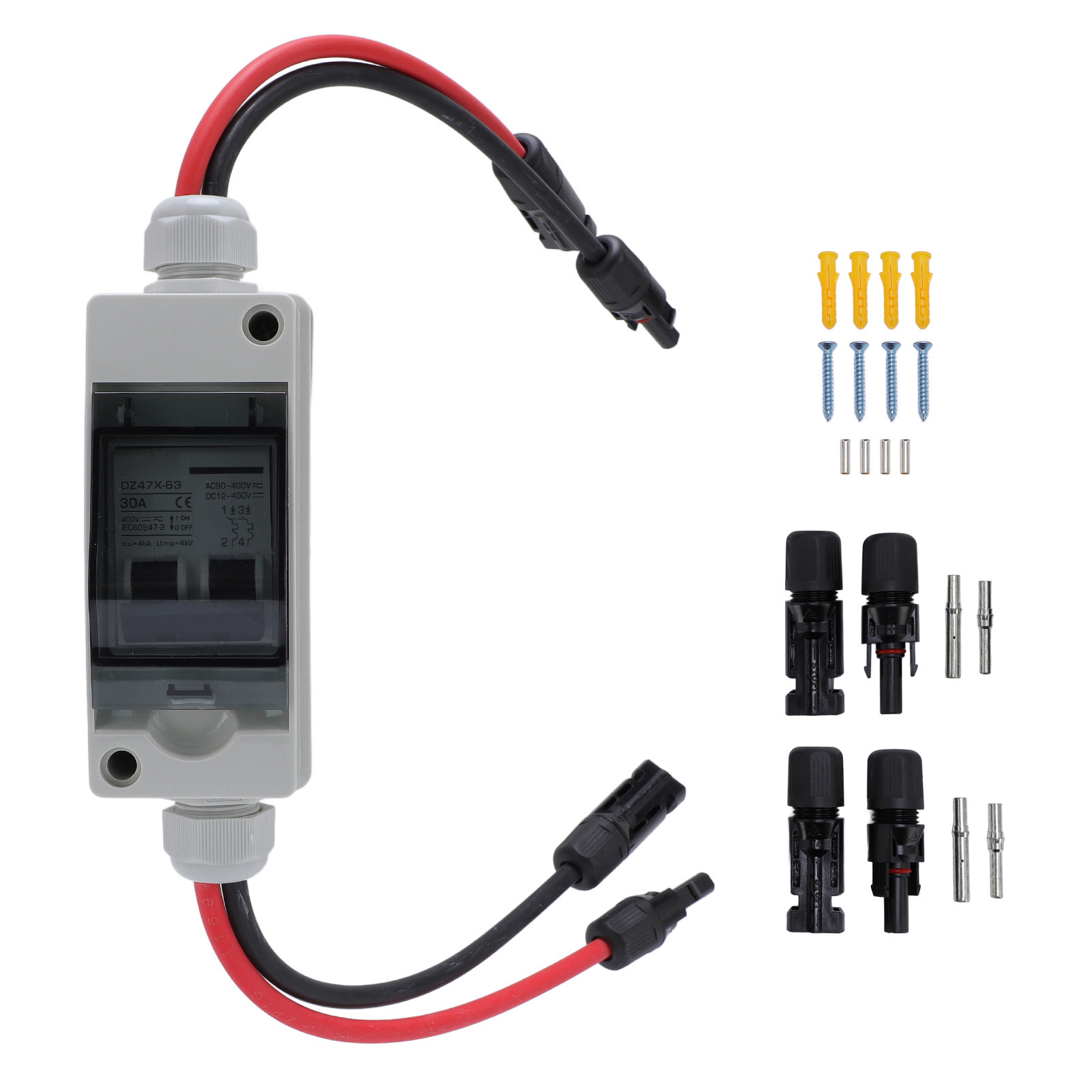 Solar Combiner Box - Solar Panel Disconnect Switch 30A DC