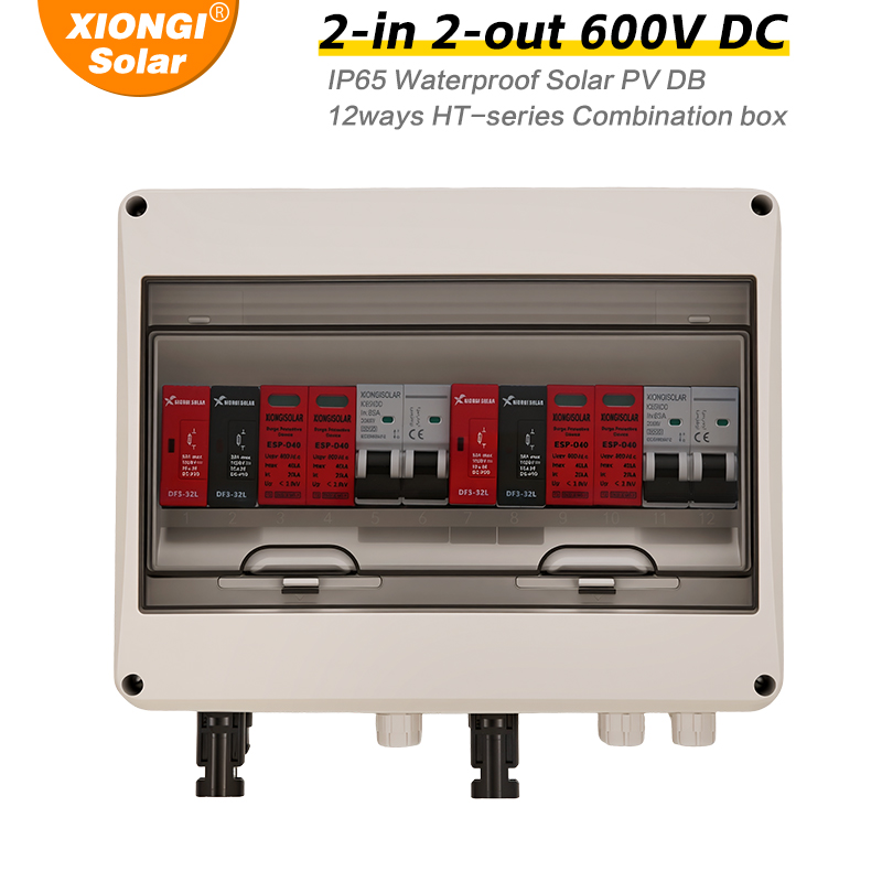 XIONGISOLAR 2 in 2 out DC 600V - Solar Combiner Box avaliação e preço