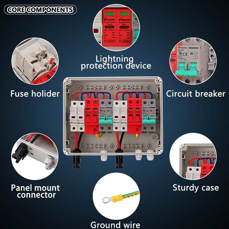 Full Copper Wire PV Combiner B - Solar Combiner Box avaliação e preço